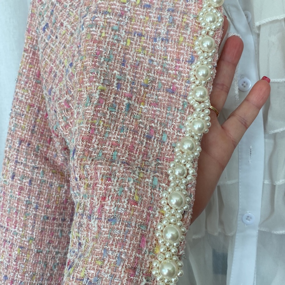 NWT multi-color tweed suit in ladies size medium - Picture 4 of 10